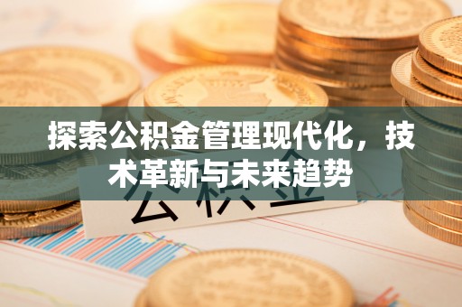 台中探索公积金管理现代化，技术革新与未来趋势