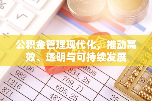 台中公积金管理现代化，推动高效、透明与可持续发展