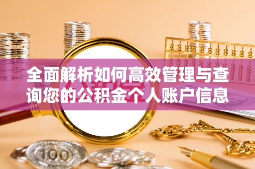 台中全面解析如何高效管理与查询您的公积金个人账户信息