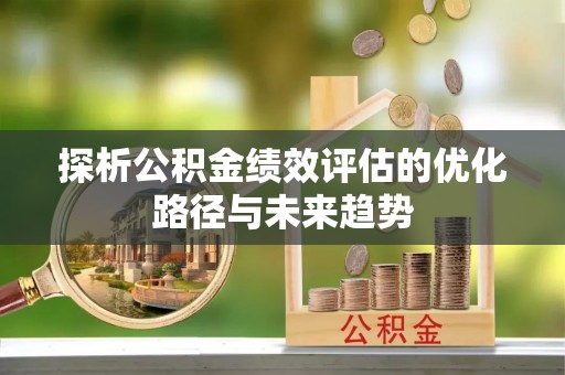 台中探析公积金绩效评估的优化路径与未来趋势