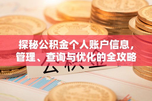 台中探秘公积金个人账户信息，管理、查询与优化的全攻略